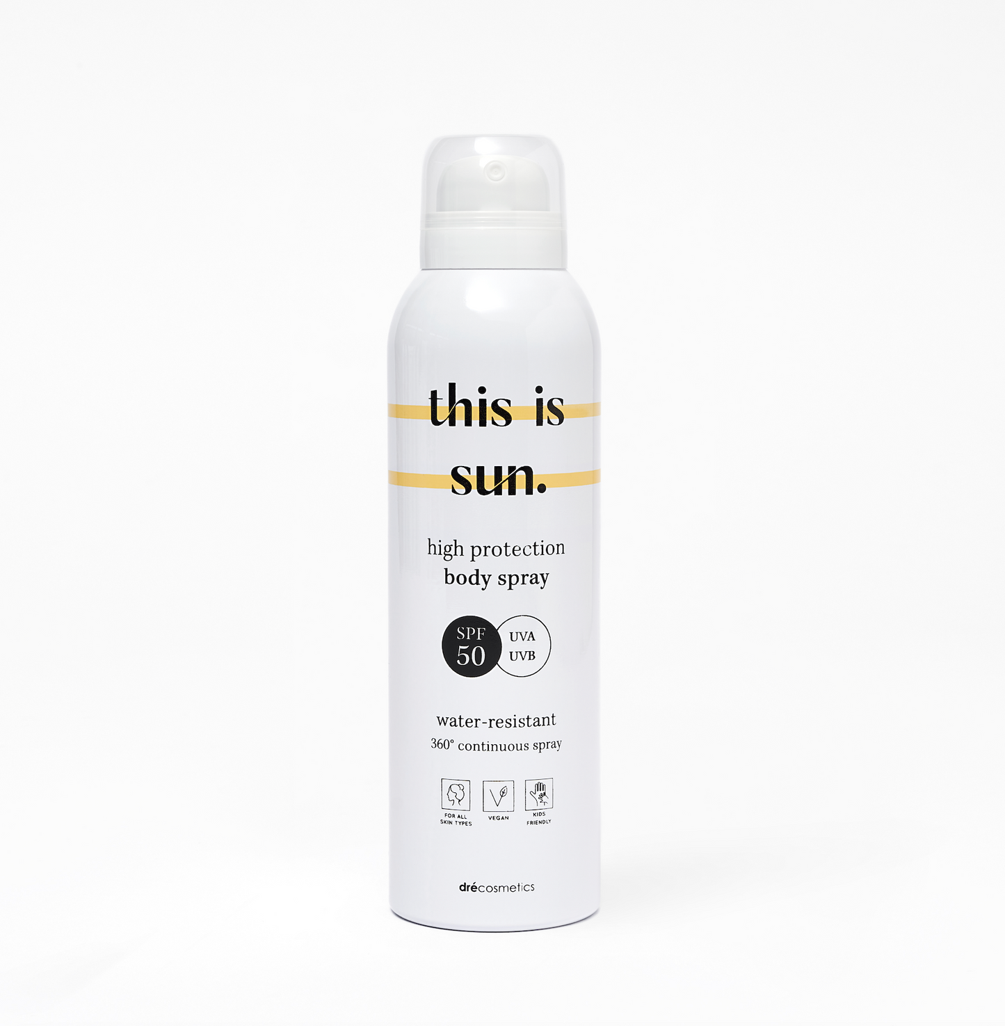 ‘this is sun.’ Body Spray SPF50 150ml