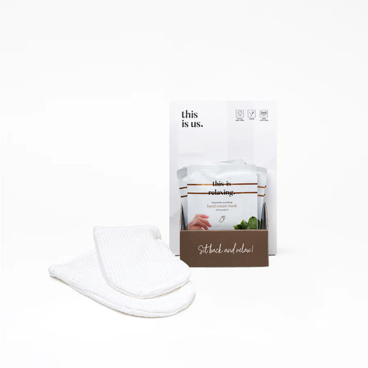 this is relaxing.' handmasker (40x) + GRATIS DISPLAY + GRATIS SET PAKKINGWANTEN